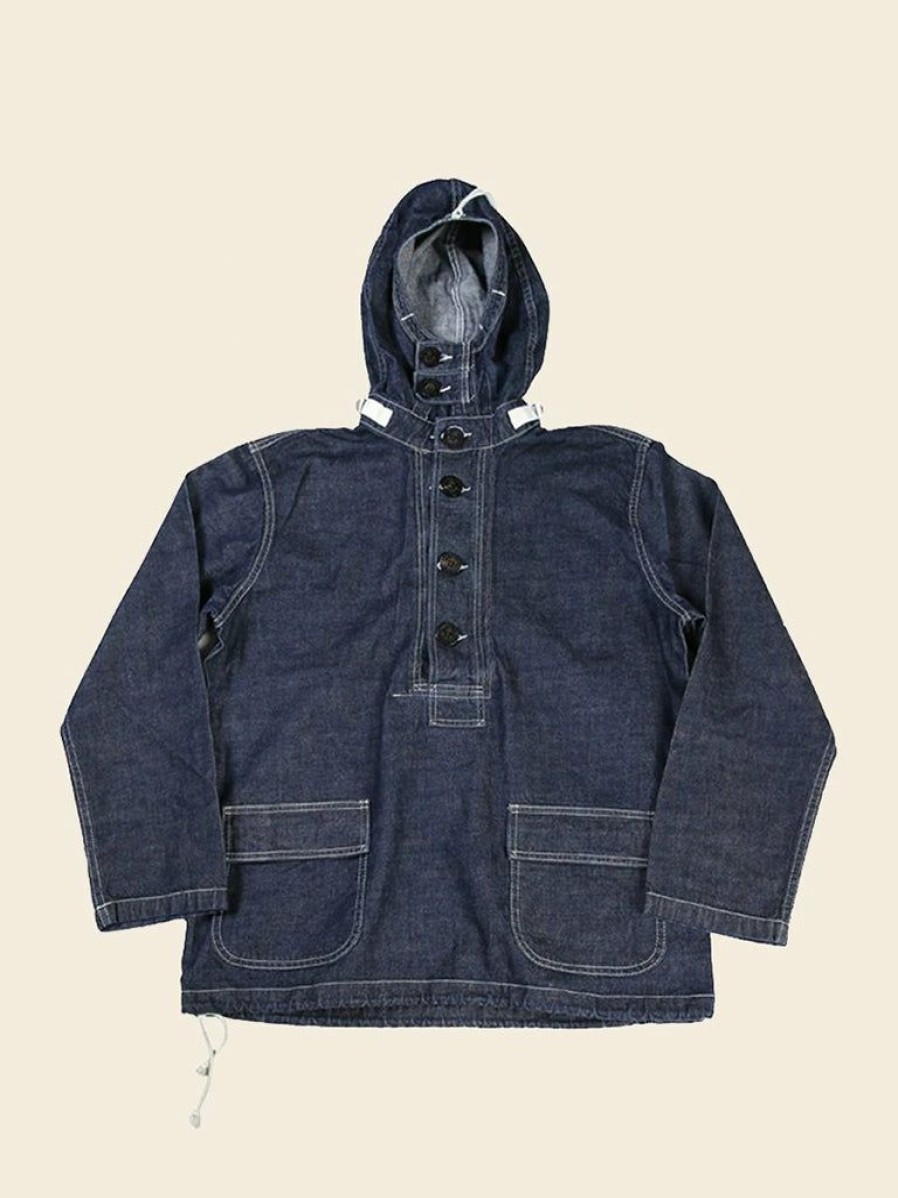 Outerwear * | Bronson Outerwear 1940S Us Navy Protective Denim Parka Selvage Denim