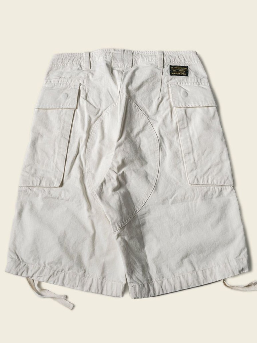 Bottoms * | Non Stock New Arrivals 8.5 Oz Cotton Ripstop Cargo Shorts White