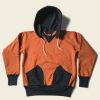 Tops * | Bronson Tops 23 Oz Two-Tone Attached Hood Parka Orange/Black