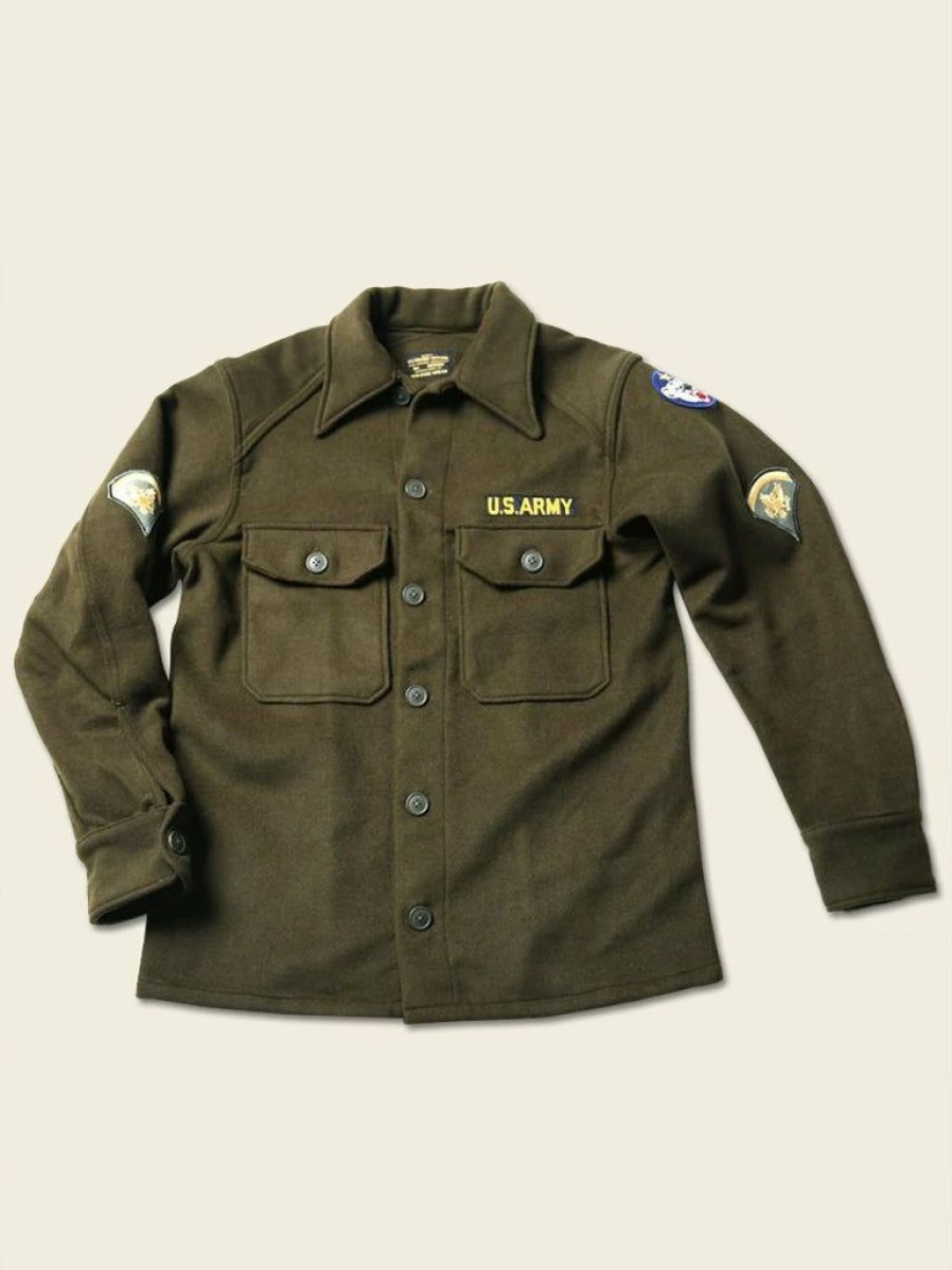 Tops * | Non Stock 1950S Korean War Us Army Og108 Wool Field Shirt Olive