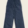 Bottoms * | Bronson New Arrivals Lot 952 Hbt Striped Mechanic Pants Navy