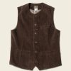 Outerwear * | Bronson Outerwear 1910S Retro Corduroy Vest Brown