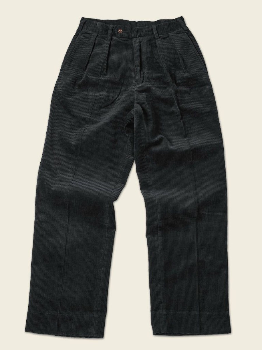 Bottoms * | Non Stock Bottoms 12.5 Oz 8 Wale Corduroy Trousers Black