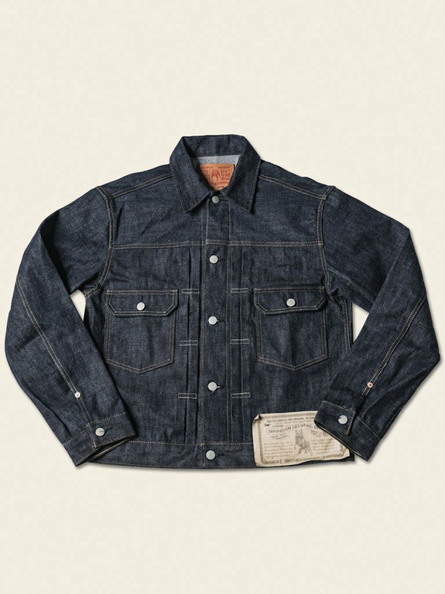 Outerwear * | Bronson Outerwear Lot 807Xx 1954 Type 2 14.5 Oz Selvedge Denim Jacket Indigo