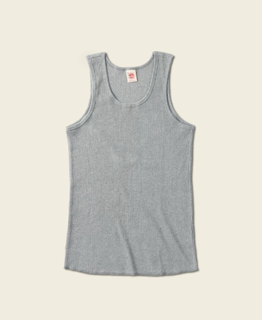 Tops * | Non Stock New Arrivals 10.5 Oz Cotton Tank Top Gray