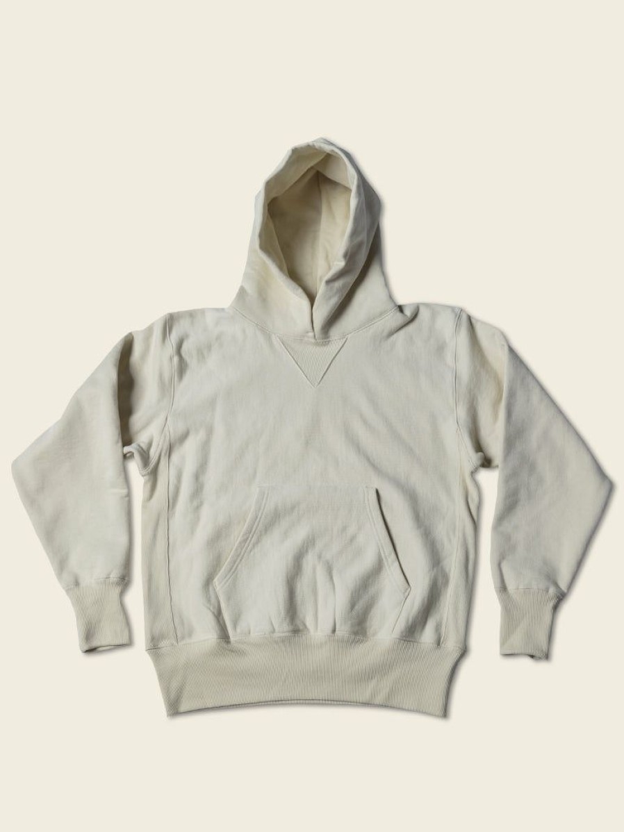 Tops * | Bronson 21 Oz Military Academy Reverse Weave Hoodie Tops White