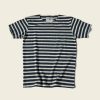 Tops * | Bronson Breton Stripe T-Shirt Navy/White