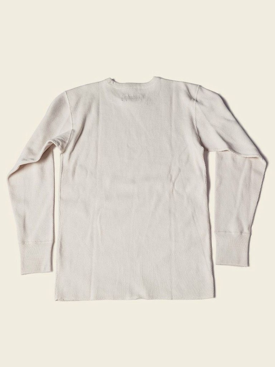 Tops * | Bronson Tops 14 Oz Raschel Knitting Waffle Logo T-Shirt Apricot