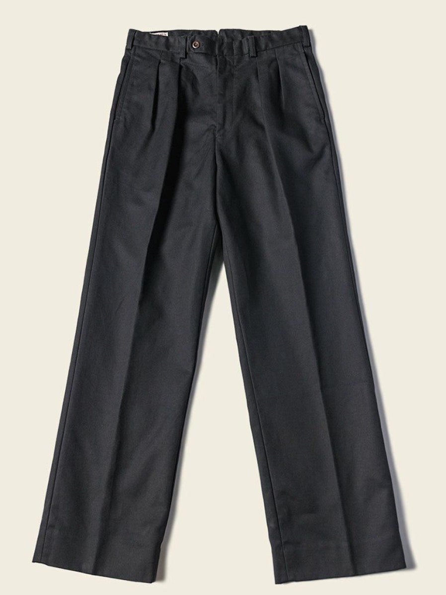 Bottoms * | Bronson Lot 962 1960S 15 Oz Cotton Double Pleated Pants Black