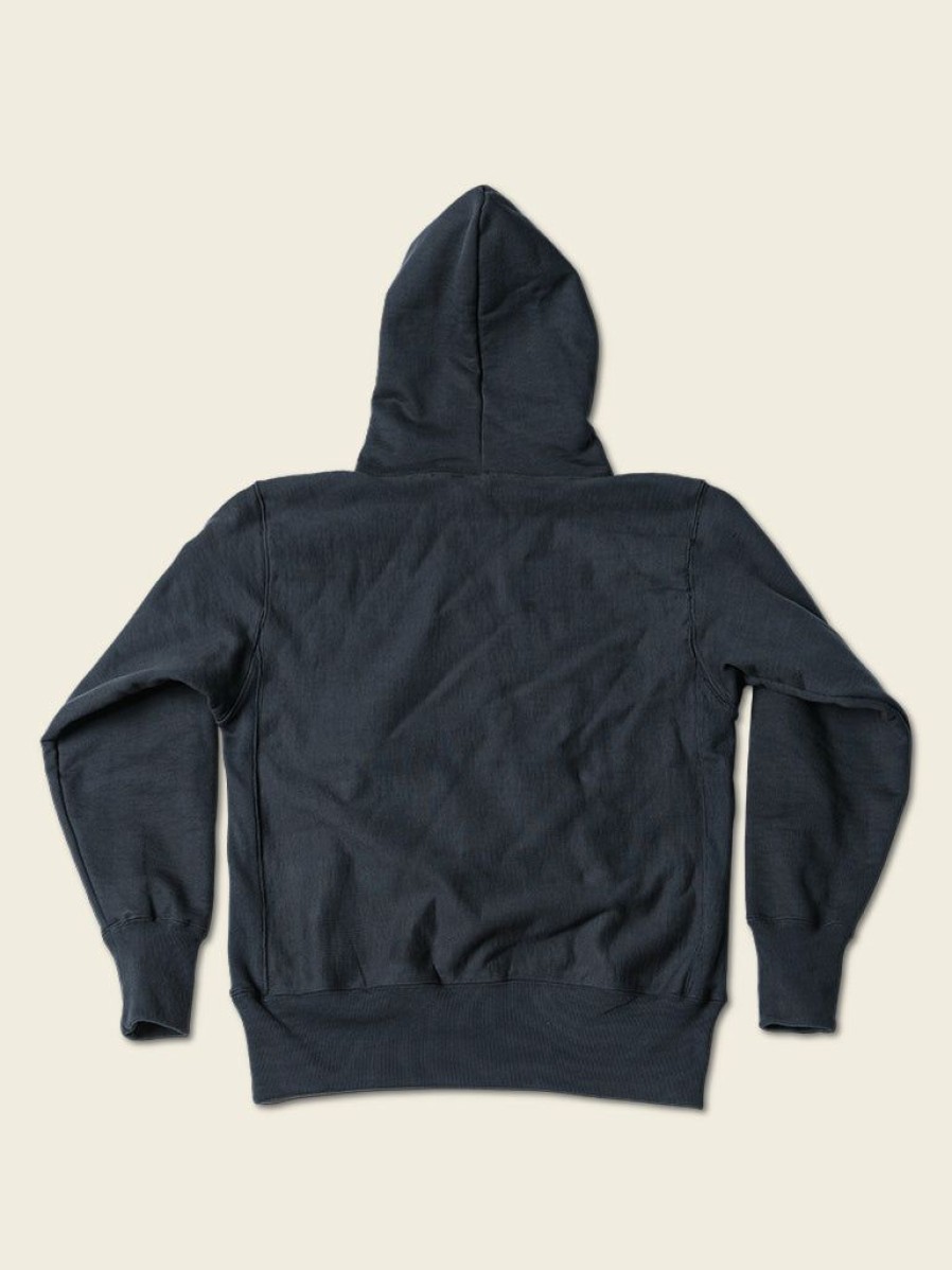 Tops * | Bronson Tops 21 Oz Military Academy Reverse Weave Hoodie Black