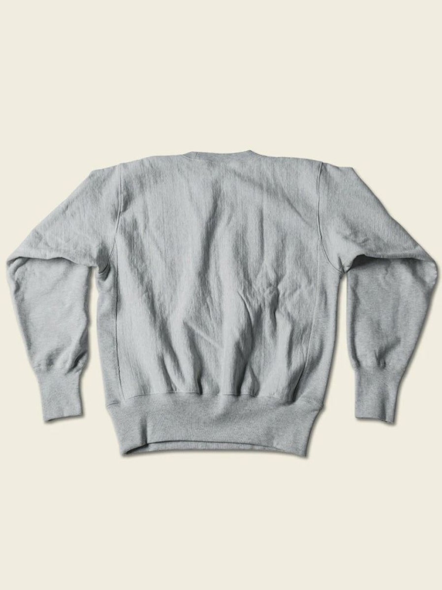 Tops * | Bronson Tops Us Naval Academy Reverse Weave Sweatshirt Gray