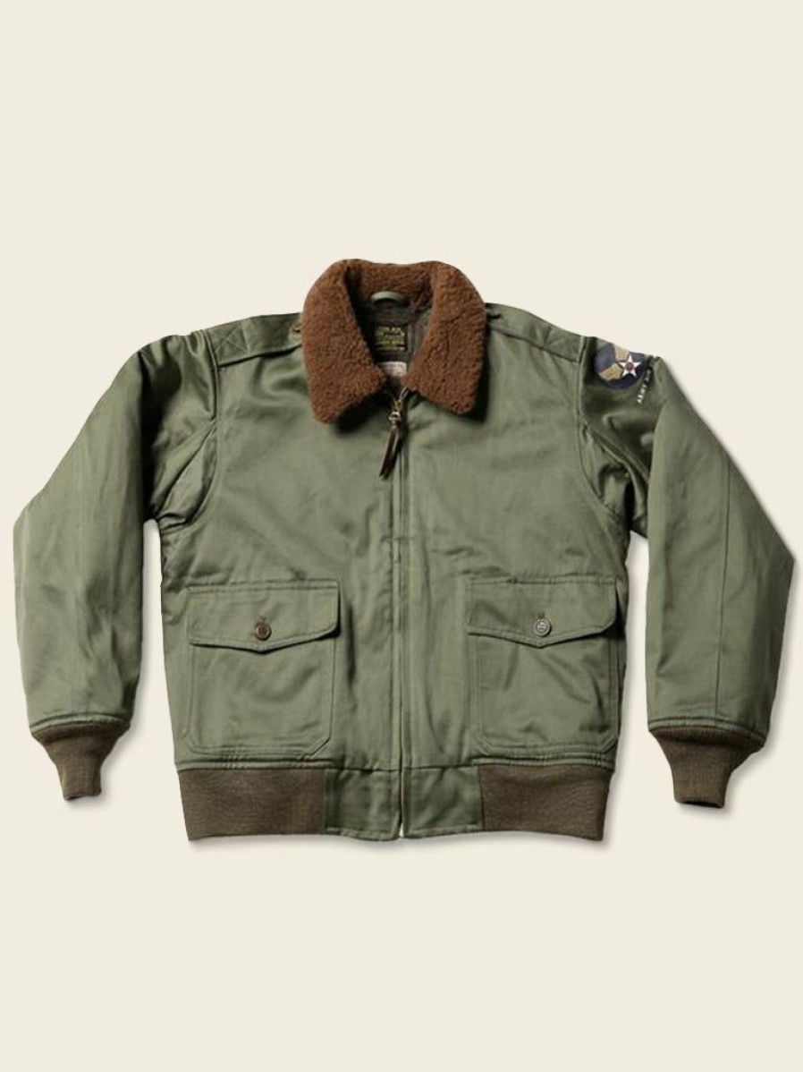 Outerwear * | Bronson Outerwear Usaaf Type B-10 Flight Jacket Olive