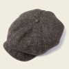 Accessories * | Non Stock Old Time Herringbone Wool News Boy Cap Accessories Brown