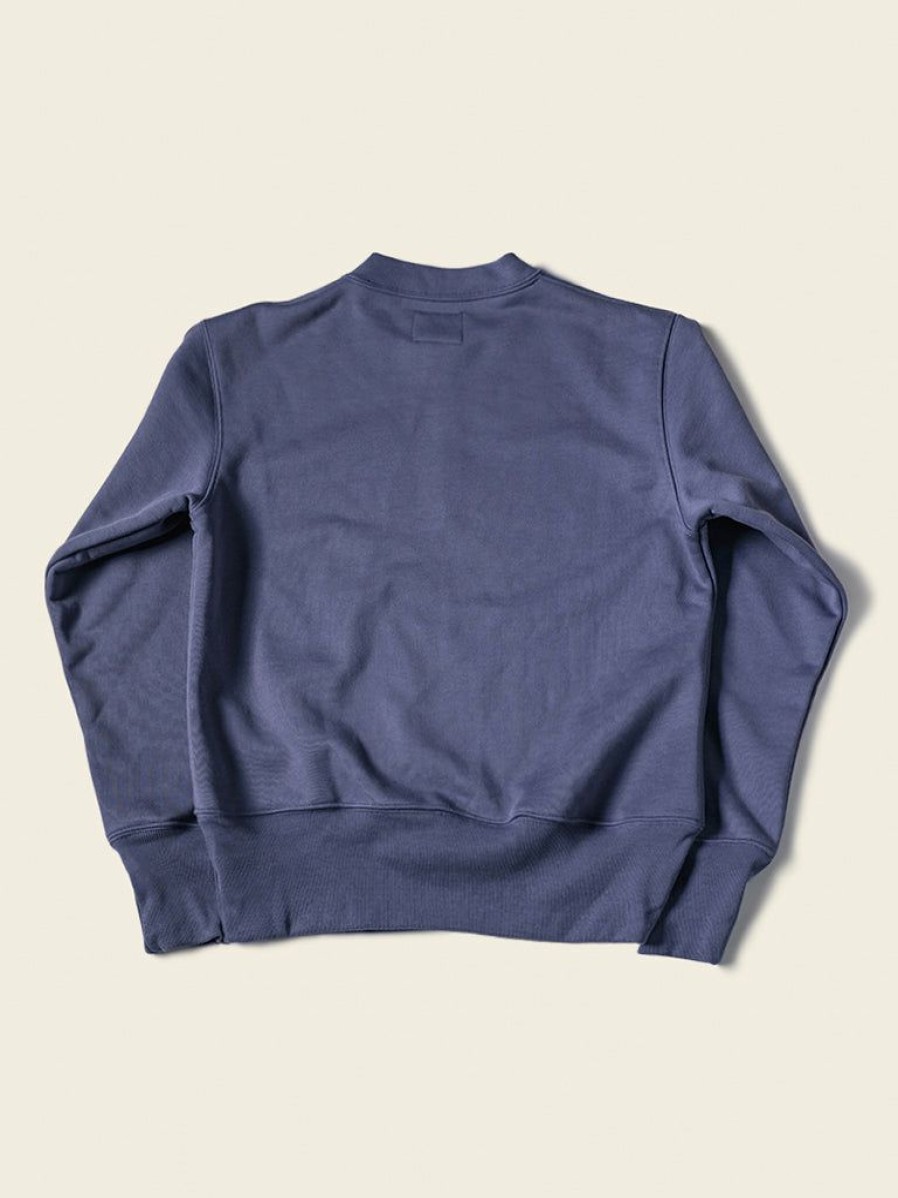 Tops * | Non Stock 20.5 Oz Racing Half-Zip Sweatshirt Tops Bluish Violet