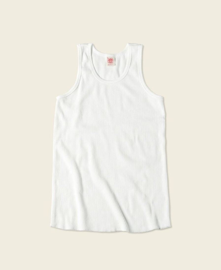 Tops * | Non Stock 10.5 Oz Cotton Tank Top White