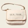 Accessories * | Bronson Accessories 1940S Us Mail Canvas Messenger Bag White