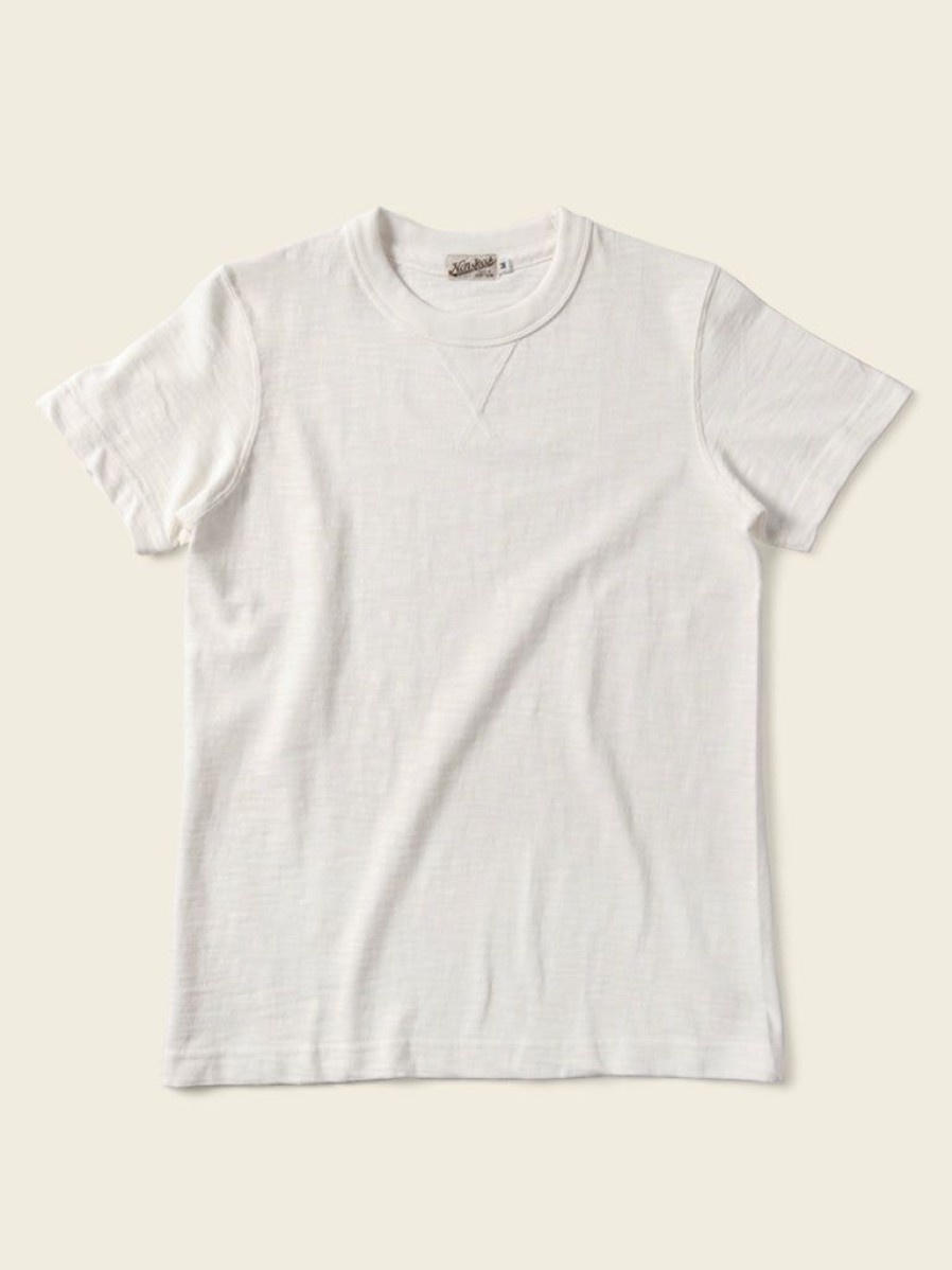 Tops * | Non Stock 10.5 Oz Us Cotton Tubular Gusset T-Shirt Tops White