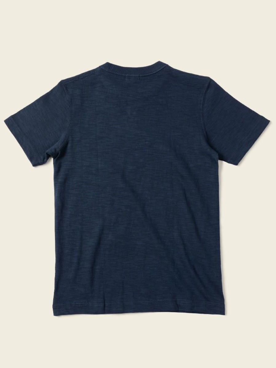 Tops * | Non Stock 10.5 Oz Us Cotton Tubular Gusset T-Shirt Indigo